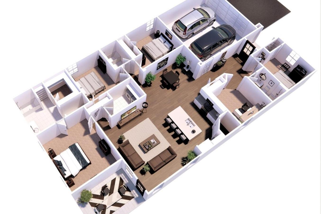 Mid-term Hub 2 King Beds Workspace * Lake Charles